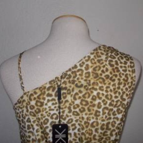 KARDASHIAN KOLLECTION MS SIZES BROWN LEOPARD PRINT SLEEVELESS DRESS - Picture 9 of 10
